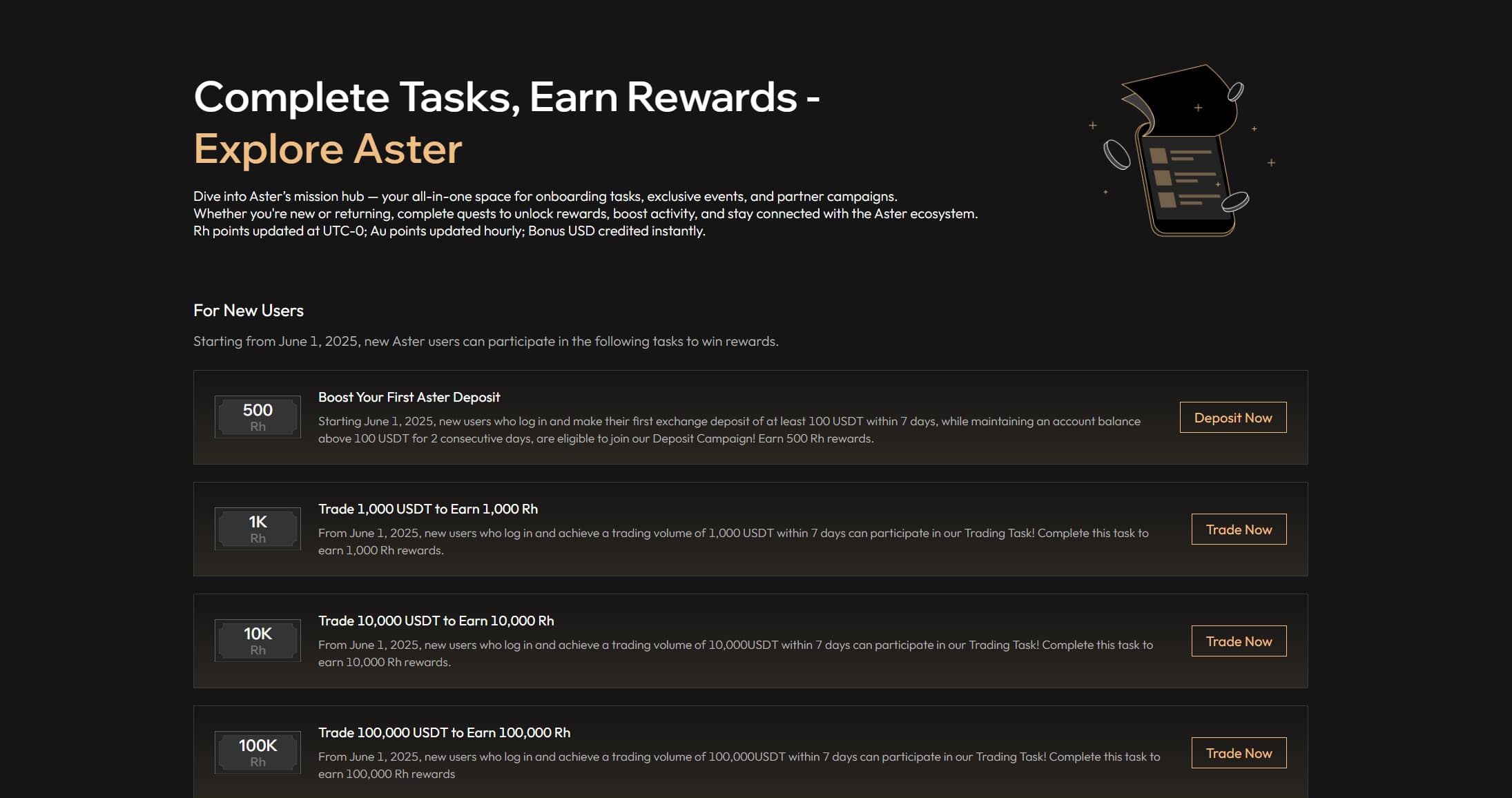 Aster刷交易，即将TGE